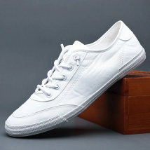 Plus Size 46 Men's Casual Shoes Lightweight Breathable Men Shoes Flat Sneakers White Lace-Up Tenis Masculino кроссовки мужские
