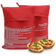 Kitchen Supplies Microwave Potato Bag Baked Potato Bag Red Pouch Cooking in Just 4 Minutes Cooker Bag Potato Bags Kitchen Tools