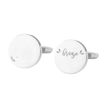 Personalized Custom Mens Shirt Cufflinks For Father Wedding Gift Customized Cuff Buttons Male Jewelry Sliver Suit Cufflink