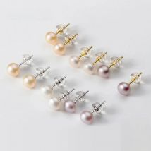 La Monada Real Pearl Stud Earrings For Women 925 Silver Earrings Small Freshwater Natural Pearl Earrings Stud Silver 925 Girls