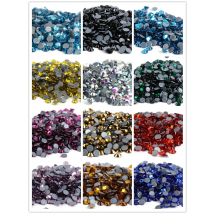ss3,ss4,ss8,ss12,ss34 Hot Fix Rhinestone Glitter Strass Flatback Glass Crystal Hotfix Stones Iron on Rhinestones For Garment