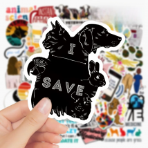 10/30/50PCS Cartoon Veterinary Stickers Graffiti Decals Kids Toy DIY Laptop Phone Notebook Wall Protect Save the Animals Sticker