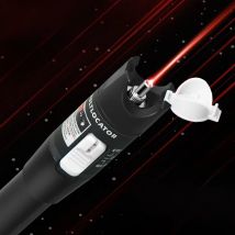 ONTi 10mW Visual Fault Locator Fiber Optic Cable Tester 30mw Red Laser Light 5-30KM Pen Type Visual Fault Locator SC/FC/ST