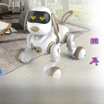 Funny RC Robot Electronic Dog Stunt Dog Voice Command Touch-sense Music Song Robot Dog for Boys Girls Children's Toys 18011