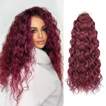 Ocean Wave Braiding Synthetic Hair Extensions Crochet Braids Hair Hawaii Afro Curl Ombre Curly Blonde Water Wave Braid For Women