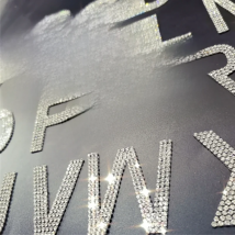 1PCS Glass Hot fix Rhinestones Alphabet Letter Applique Iron On letters Patch For Clothing Badge Paste