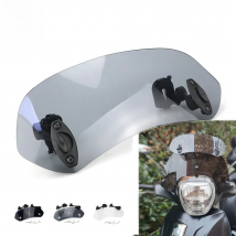 Motorcycle Adjustable Acrylic Extension Windshield Clamp-On Windscreen For Piaggio Beverly 350 300 MP3 500 Zip Liberty 50 125