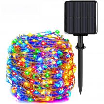 OSIDEN LED Outdoor Solar String Lights 7m/12m/22m solar lamp for Fairy Holiday Christmas Party Garland Lighting IR Dimmable