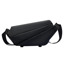 MarkRyden Voyager: Multifunctional Large capacity Leather crossbody bag Umbrella Men's messenger bag Men shoulder bag Black bag