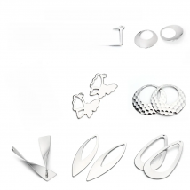 No Fade Charms Stainless Steel Butterfly Leaf Flower Star Heart For Bracelets Necklace Pendant Charms DIY Jewelry Making