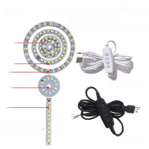 DC5V Dimmable LED chip 5/10/12W Surface Light Source SMD 5730 LED Light Beads DIY Tricolor Adjustable LED Bulb White Warm White