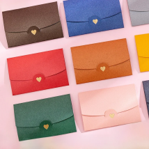 10 Pcs/lot 10.5*7CM Small Greeting Card Name Card Envelope Hot Stamping Love Pearlescent Paper Mini Envelopes Gift Envelope