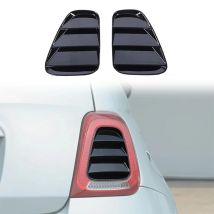 Car Rear Tail Light Panel Trim Cover For Fiat 500 2016-2024 ABS Car TailLight Panel Trim Sticker Decorative Exterior Accessories