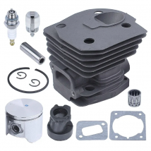 44MM Nikasil Plated Chainsaw Cylinder Piston Gasket Replacement Parts Kit for husqvarnas 350 351 353 346XP