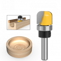 LAVIE  8mm Shank 1-1/8 3/4 Diameter Bowl Tray Router Bit Round Nose Milling Cutter With Bearing For Woodworking C08044FX