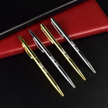 Luxury Customized Logo Ballpoint Pens Metal Gold Silver Gel Pen School&Office Supplies Gifts Advertising Pen Engraved Names