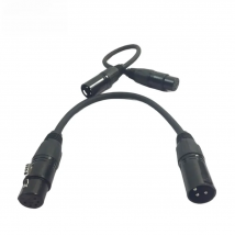 30cm 3-Pin In 5-Pin Out Transfer Signal Connection DMX Cable For Stage Light Stage Light Accessories