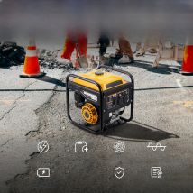 MAXPEEDINGRODS Petrol Inverter Generator 3.5KW 3200W 2x 230V 13 AC Outlets 2x USB Outlets Portable Power Generator for RV