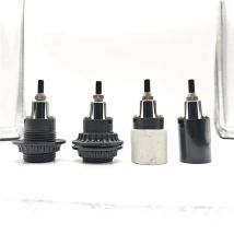 Sample High Quality two-way Rotary Switch Ceramic Bakelite Socket E27 Eye Guard Lamp Head Light Accessories