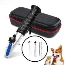 Animal Pet Refractometer Dogs Cats Urine Specific Gravity Clinical Serum Plasma Protein Hemoglobin Tester Veterinarians Tools