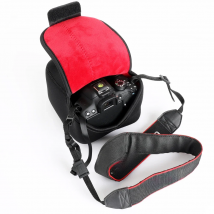 Velour Neoprene Soft Case Camera Bag for Nikon D7500 D3500 D3400 D3300 D3200 D5600 D5500 D5300 D5200 With 18-55 18-140mm Lens