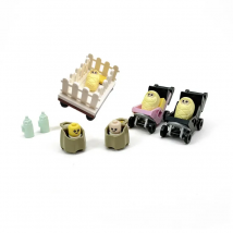MOC Building Blocks Parts Baby Figures Stroller Bottles Compatible City Friends Classic Bricks DIY Construction Toys Accessories