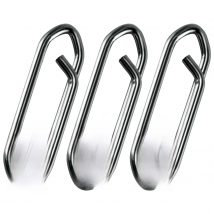 50pc Fishing Snap Power Clip Stainless Steel Speed Clip Quick Change Fast Link Connector for Crankbait Swimbait Minnow