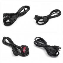 Durable 3-Prong 1.2m EU US AU UK 4Standards AC Power Supply Adapter Cord Cable Lead Charging Line Wires For PC Laptop