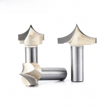 Woodworking Carving Tool Point Cutting Round Over Bit Tungsten Carbide Tip Nose CNC Router Bit for Wood Engraving 1/2 1/4 Shank