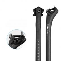 EC10 Full Carbon Fiber Seatpost, Bicycle Seatpost, Road Mountain Bike, Matte 3K, MTB, 25mm offset, Newest