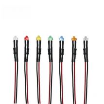 10pcs 1.8mm 5V 6V 7V DC Water Clear/Diffused LED Light Set Pre-Wired Red Yellow Blue Green White Orange Purple Pink Warm White