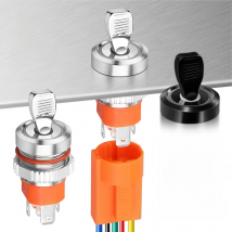 LANBOO 16mm metal Toggle switch with LED high current 15A switch 1NO1NC/2NO optional