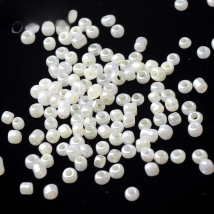 2/3/4MM 45g/Lot Glass Seed Beads White Lustered Round Spacer DIY Bracelet Choker Necklace Jewelry Making