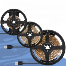 LED Strip Light DC5V Flexible Tape Lamp Waterproof Wardrobe Bedside Stair TV Backlight Decor 0.5M 1M 2M 3M 4M 5M Cold Warm White