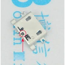 100pcs Micro USB Connector 5pin 0.8mm B Type With hole Female For Mobile Phone Micro USB Jack Connector 5 pin Charging Socket