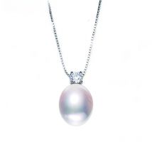 ZHBORUINI 2024 New Necklace Pearl Jewelry Natural Freshwater Pearls Zircon Pendants 925 Sterling Silver Jewelry For Women Gift