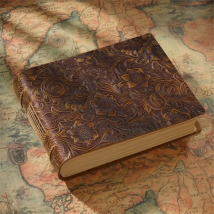 100% Leather Cover Notebook Handmade Journal Retro Diary Sketchbook Teacher Student Gift Blank Kraft Paper 400 Pages Book