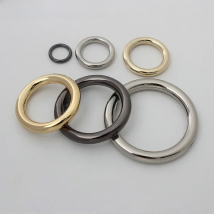 10-30pcs Webbing Strapping Metal Closed Round O Rings For Bags Parts Zinc alloy Backpack Collar Harness Snap Clasp Accessories