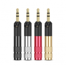 2Pieces 2.5mm 3 Pole Stereo Audio Jack Earphone Plug Adapter For -Sennheiser HD558 HD518 HD598 Headset Wire Connector DIY