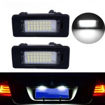 2PCS License plate Light 6000k For BMW E39 E60 LED Number License Plate Lights Error Free 18Led  For BMW E90 E91 E92 E61 E60 E70