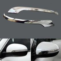Fit For Kia Sorento 2015 2016 2017 2018 Car Rear View Mirror Decoration Strips Trim Cover Styling Garnish Stickers ABS 2Pcs
