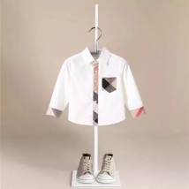 New Spring&Autumn Fashion Kids Baby Boys Cotton Shirt Child Boy Plaid Shirts Clothing Children Casual Tops Clothing