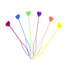 10Pcs/Lot Korean Style Women Hair Accessories Heart Hairpin Plastic Magic Topsy Tail Styling Tool Ponytail Braider Cute Headdres