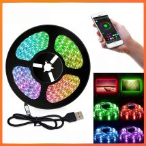 LED Strip Light,5050 RGB 5V USB LED Tape,Bluetooth APP Control LED TV Backlight,USB Colorful LED Strip for Room Decoration