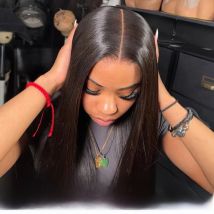 MYLOCKME Wear And Go Glueless Wig Brazilian Straight 6x4 5x5 9x6 7x5 Lace Closure Glueless Wig Human Hair Ready To Wear Pre Cut