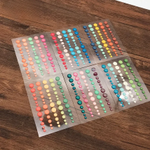 Sugar Cute Heart Cloud Stars Sprinkles QITAI 6pcs/lot Scrapbooking Stickers Decoration Self- adhesive Enamel Resin Sticker ES026