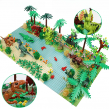 New Jurassic Dinosaur World Tree Forest Animal Action Figures Building Blocks Compatible City DIY MOC Bricks Kids Toys