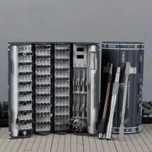Ultimate Precision Screwdriver Set with 122 Heads,Non-slip,includes Magnet, Demagnetizer, Pry Bar, and Extension Rod and Wrench