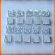 50pcs 22x22x10mm CPU Radiator Heatsink For BGA PGA Packages With Thermally Conductive Adhesive Tape