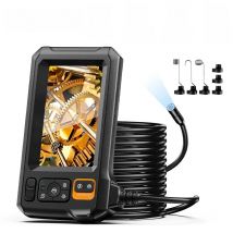 Endoscope Camera 4.3 Inch Dual&Single Lens 8mm Digital Borescope Camera Rechargeable Battery 8LED Lights Sewer Inspection Camera